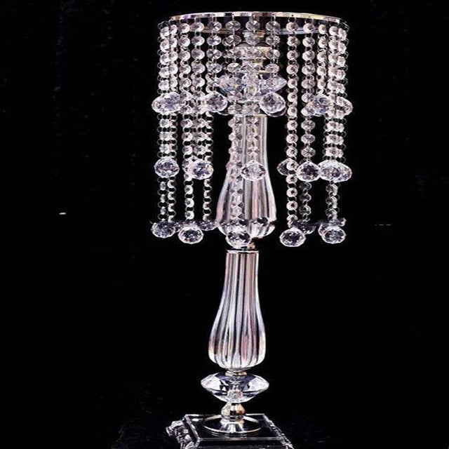 6pcs)Wedding Acrylic Table Chandelier flower Stand  Centerpiececrystal acrylic flower stand vase flower centerpieces for 1435