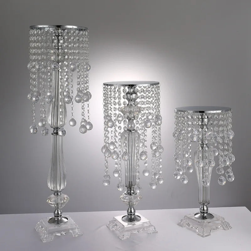 Acrylic Wedding Centerpiece 73CM Tall Flower Vase Crystal Table Centerpieces Wedding Road Leads Decor