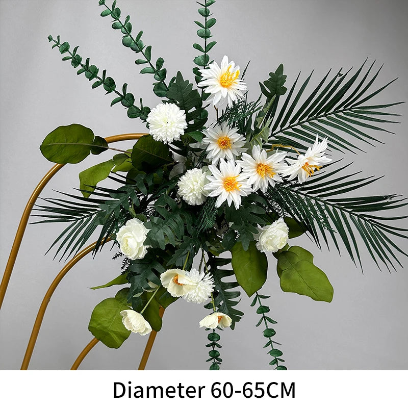 Artificial Flowers New Wedding Arrangement Flower Runway Decoration Flower Arrangement Flower Wedding Background Decoration Arti
