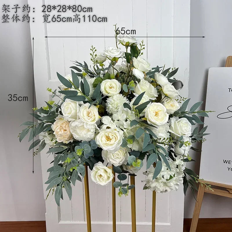 Artificial Flower Ball Wedding Decoration Table Centerpieces Decor Floral Road Leading Arrangement Party T Stage Display Props