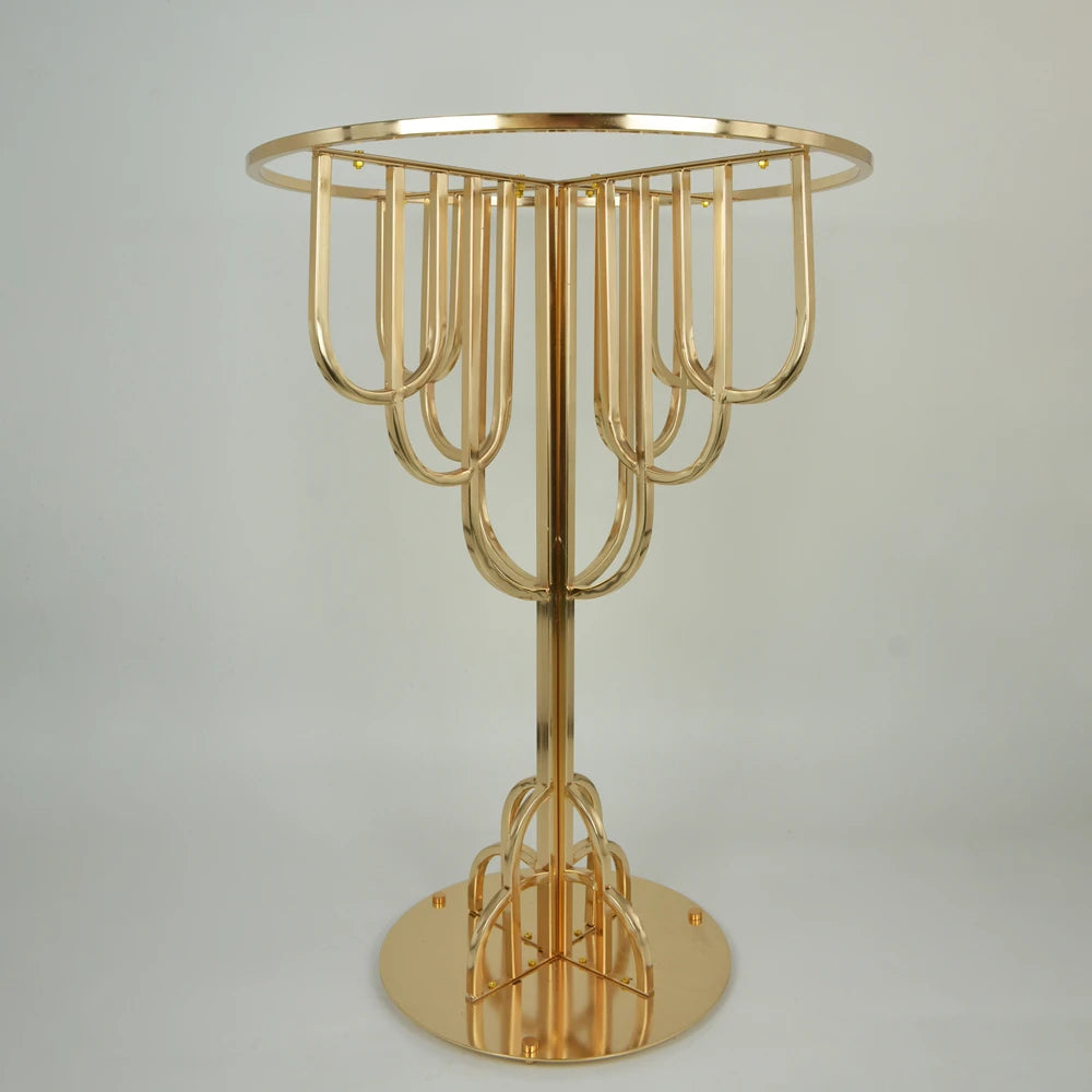 5 PCS Wedding Table Centerpieces 43 Inches IEvent Road Lead Party Metal Gold Modern Flower Stand Vase Centerpieces For Decor