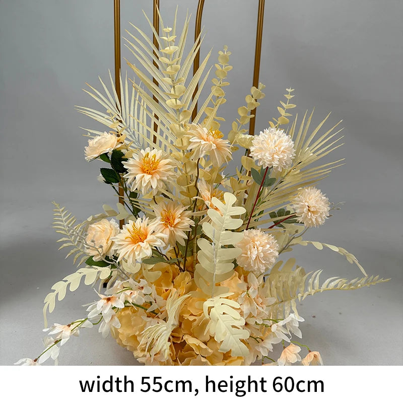 Artificial Flowers New Wedding Arrangement Flower Runway Decoration Flower Arrangement Flower Wedding Background Decoration Arti