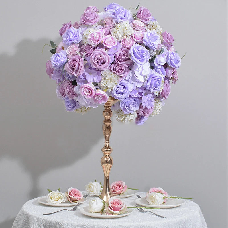 Artificial Flower Ball Wedding Decoration, Table Centerpieces Flower Ball, Road Lead Floral Arrangement, Party Event Decor Props