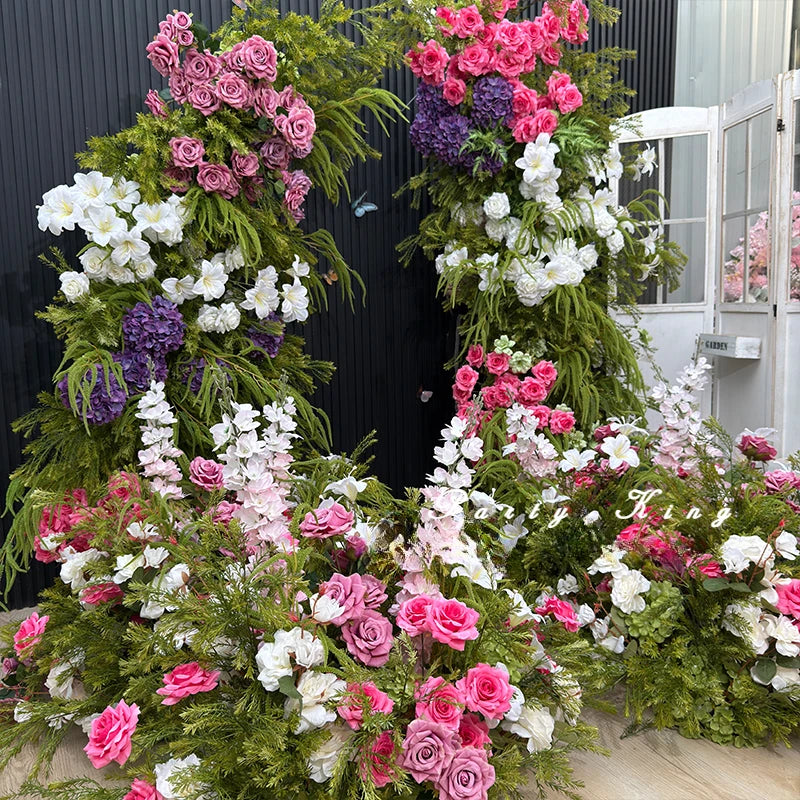 Artificial Flowers for Wedding Stage Home Decor Table Centerpieces - Floor Lead Road Decorative Floral Arrangements