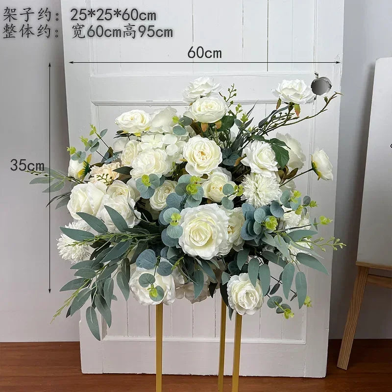 Artificial Flower Ball Wedding Decoration Table Centerpieces Decor Floral Road Leading Arrangement Party T Stage Display Props