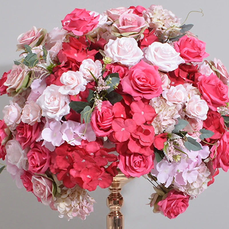 Artificial Flower Ball Wedding Decoration, Table Centerpieces Flower Ball, Road Lead Floral Arrangement, Party Event Decor Props
