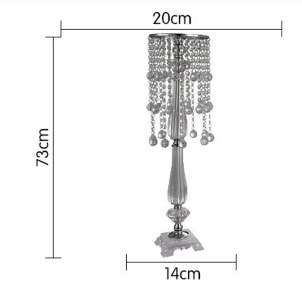 Acrylic Wedding Centerpiece 73CM Tall Flower Vase Crystal Table Centerpieces Wedding Road Leads Decor