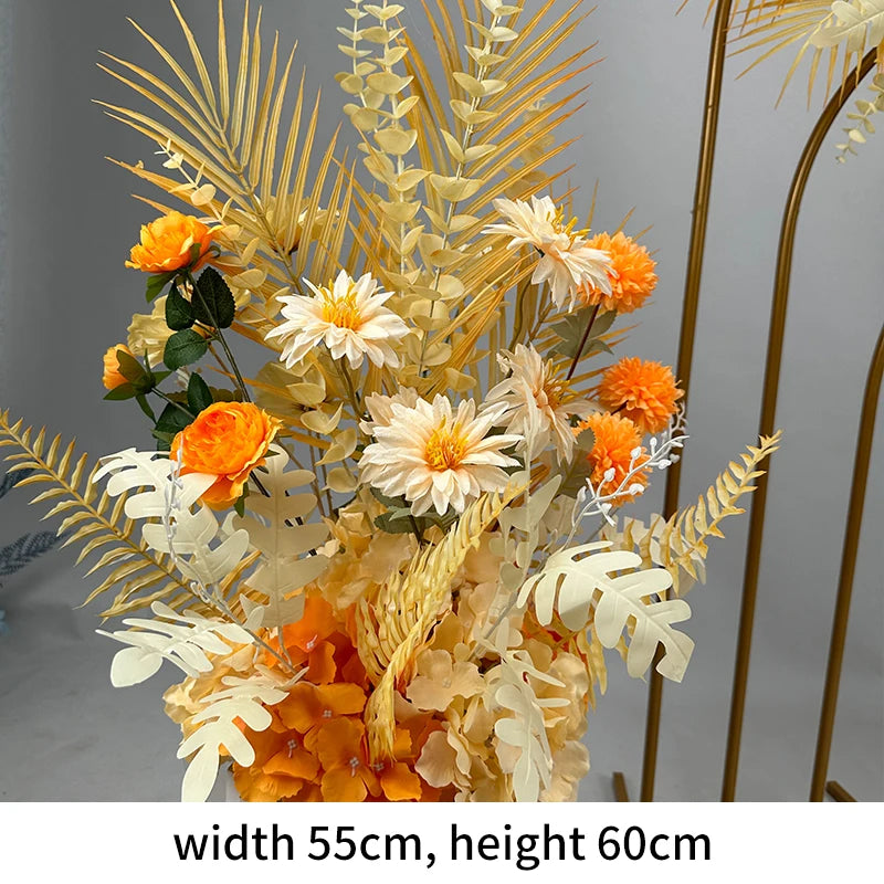 Artificial Flowers New Wedding Arrangement Flower Runway Decoration Flower Arrangement Flower Wedding Background Decoration Arti