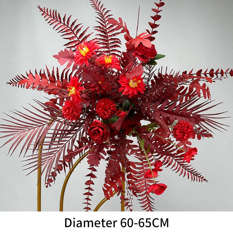 Artificial Flowers New Wedding Arrangement Flower Runway Decoration Flower Arrangement Flower Wedding Background Decoration Arti