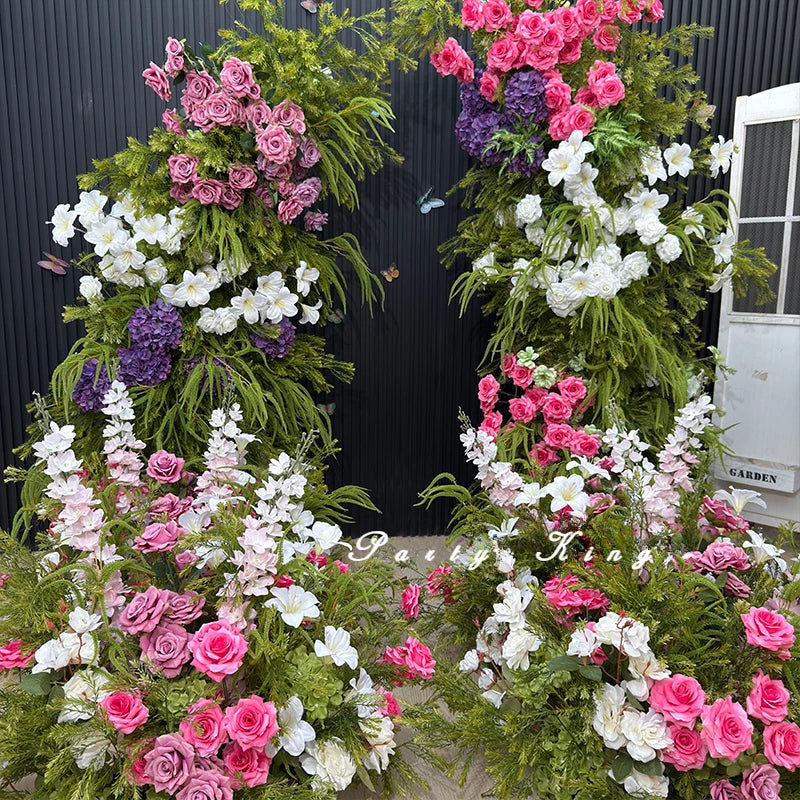 Artificial Flowers for Wedding Stage Home Decor Table Centerpieces - Floor Lead Road Decorative Floral Arrangements