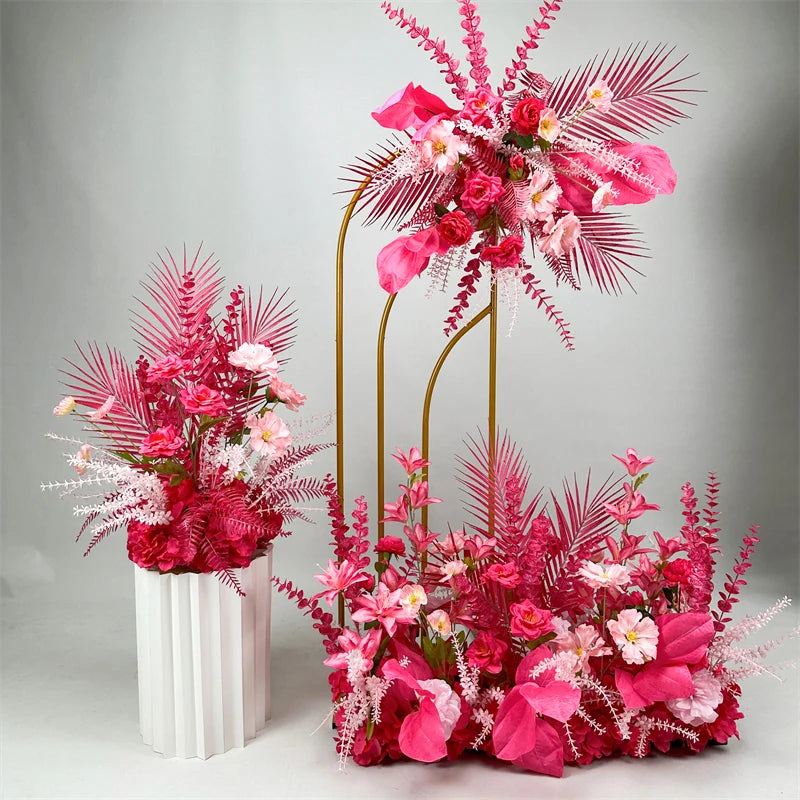 Artificial Flowers New Wedding Arrangement Flower Runway Decoration Flower Arrangement Flower Wedding Background Decoration Arti