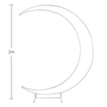 Balloon Arch Stand Curved Wedding Arch Backdrop Stand Moon Arch for Ceremony Birthday Party Bride Baby Shower Arch Backdrop Stan
