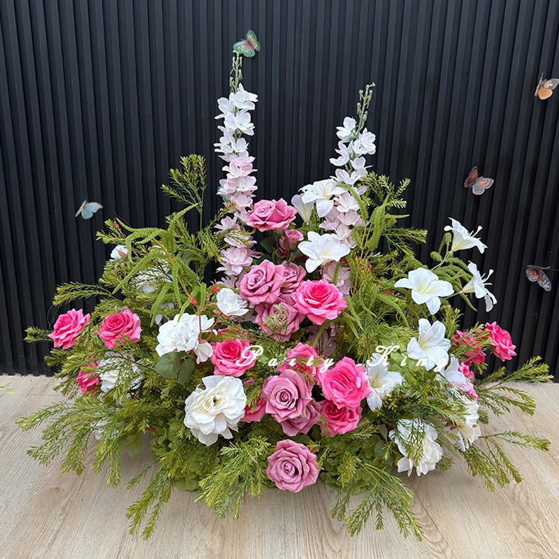 Artificial Flowers for Wedding Stage Home Decor Table Centerpieces - Floor Lead Road Decorative Floral Arrangements