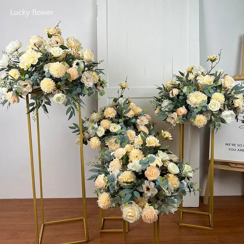 Artificial Flower Ball Wedding Decoration Table Centerpieces Decor Floral Road Leading Arrangement Party T Stage Display Props