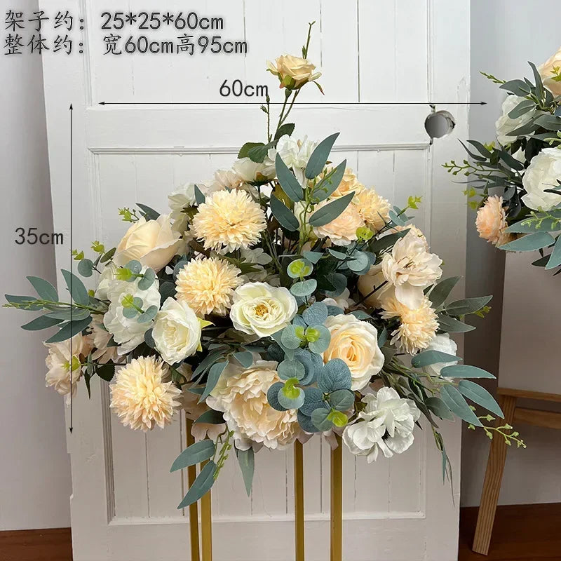 Artificial Flower Ball Wedding Decoration Table Centerpieces Decor Floral Road Leading Arrangement Party T Stage Display Props