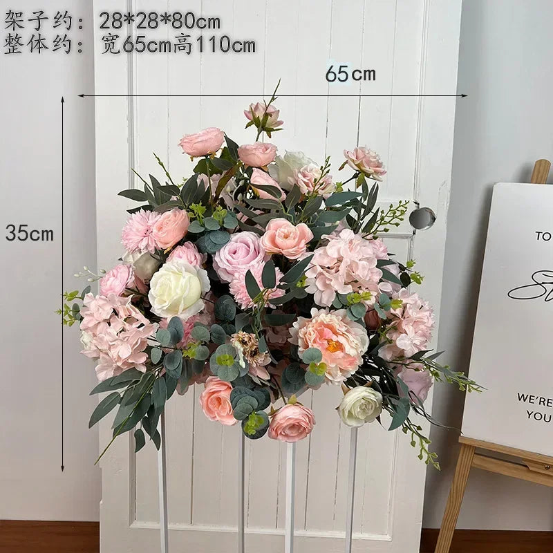 Artificial Flower Ball Wedding Decoration Table Centerpieces Decor Floral Road Leading Arrangement Party T Stage Display Props