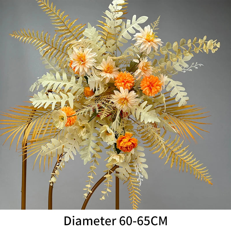 Artificial Flowers New Wedding Arrangement Flower Runway Decoration Flower Arrangement Flower Wedding Background Decoration Arti