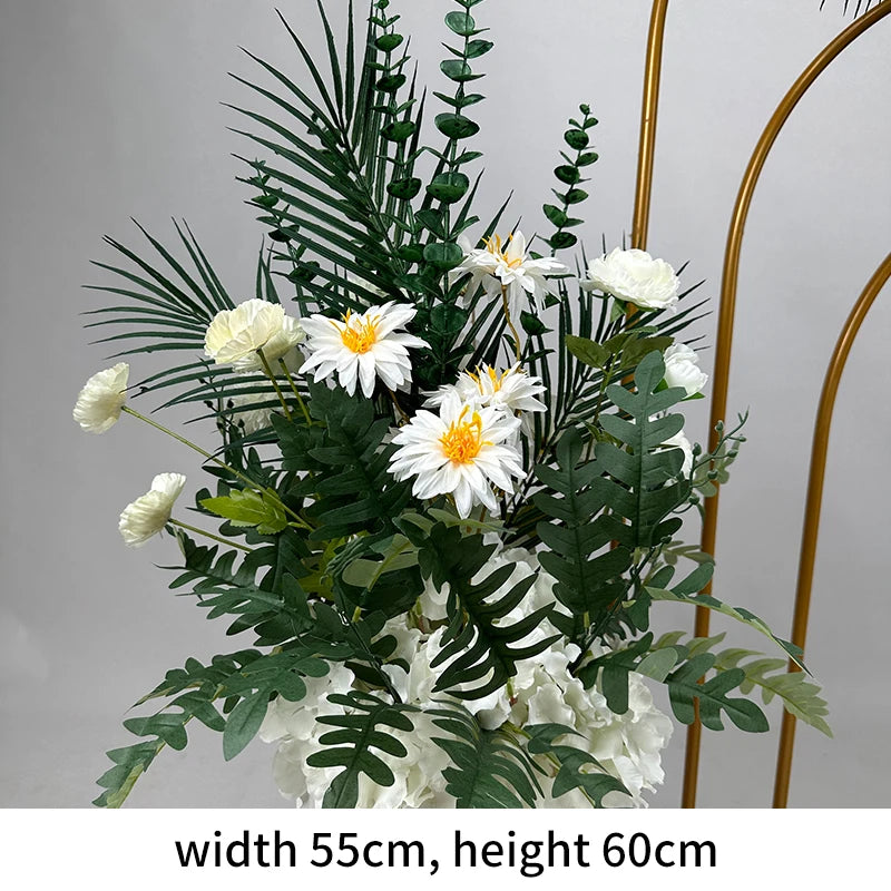 Artificial Flowers New Wedding Arrangement Flower Runway Decoration Flower Arrangement Flower Wedding Background Decoration Arti