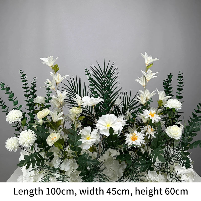 Artificial Flowers New Wedding Arrangement Flower Runway Decoration Flower Arrangement Flower Wedding Background Decoration Arti
