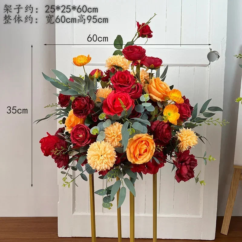 Artificial Flower Ball Wedding Decoration Table Centerpieces Decor Floral Road Leading Arrangement Party T Stage Display Props