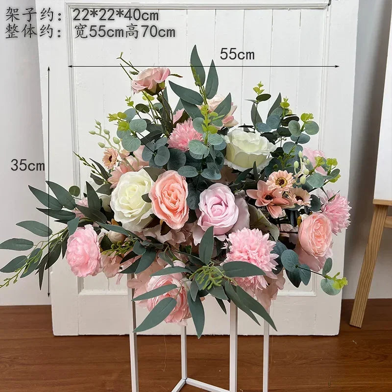 Artificial Flower Ball Wedding Decoration Table Centerpieces Decor Floral Road Leading Arrangement Party T Stage Display Props