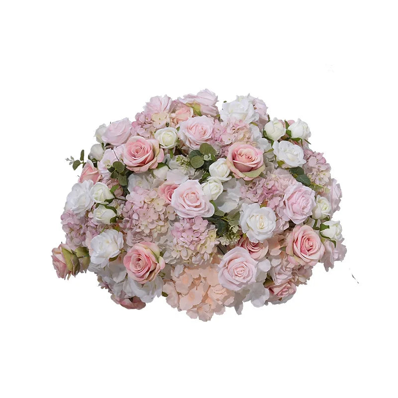 Artificial Flowers Table Centerpiece Floral Ball Wedding Decoration Table Sofa Flower Runner Long Flower Row Party Event Decor