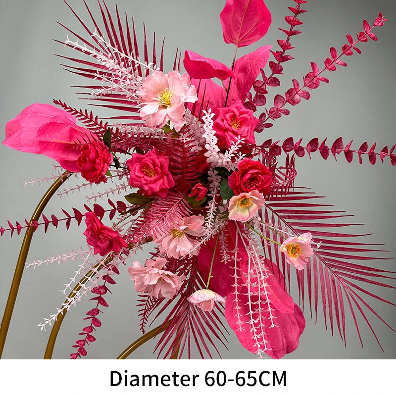 Artificial Flowers New Wedding Arrangement Flower Runway Decoration Flower Arrangement Flower Wedding Background Decoration Arti