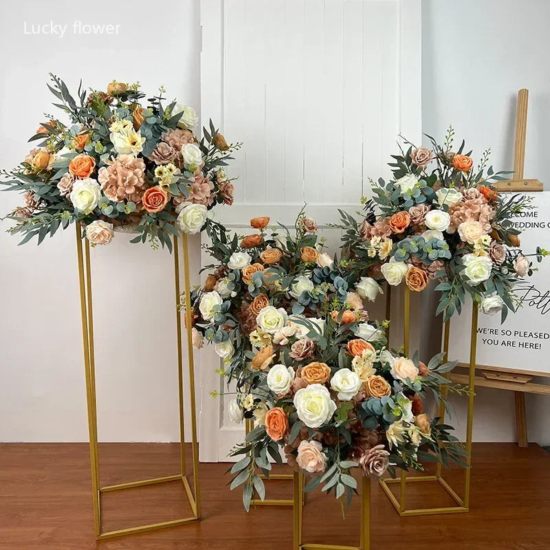Artificial Flower Ball Wedding Decoration Table Centerpieces Decor Floral Road Leading Arrangement Party T Stage Display Props