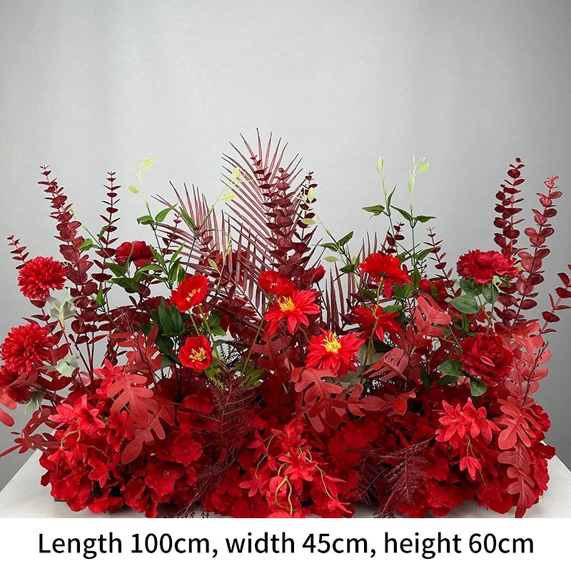 Artificial Flowers New Wedding Arrangement Flower Runway Decoration Flower Arrangement Flower Wedding Background Decoration Arti