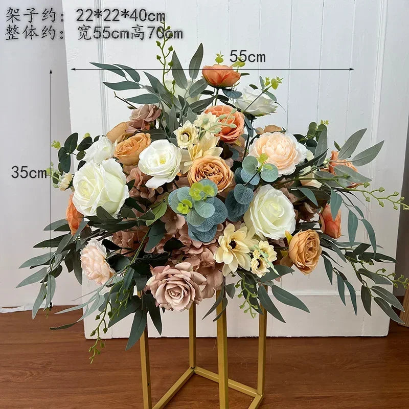 Artificial Flower Ball Wedding Decoration Table Centerpieces Decor Floral Road Leading Arrangement Party T Stage Display Props