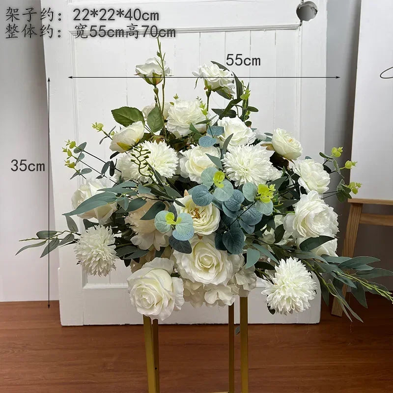 Artificial Flower Ball Wedding Decoration Table Centerpieces Decor Floral Road Leading Arrangement Party T Stage Display Props