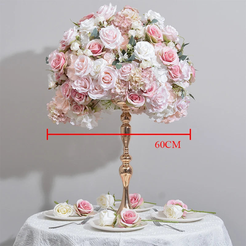Artificial Flower Ball Wedding Decoration, Table Centerpieces Flower Ball, Road Lead Floral Arrangement, Party Event Decor Props
