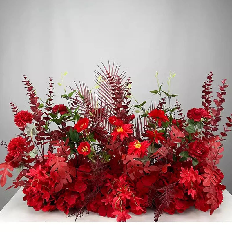 Artificial Flowers New Wedding Arrangement Flower Runway Decoration Flower Arrangement Flower Wedding Background Decoration Arti